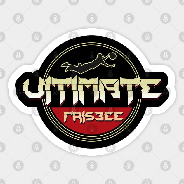 Ultimate Frisbee Circle Sticker by CTShirts